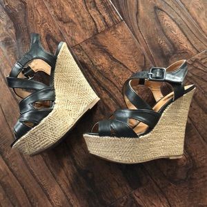 Black/Beige Wedge’s
